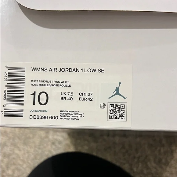 Women’s Nike Air Jordan Low SE Rose Sneakers - Picture 6 of 7